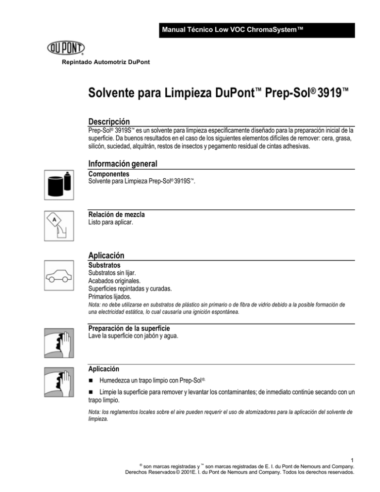 Solvente para Limpieza DuPont™ Prep Manualzz