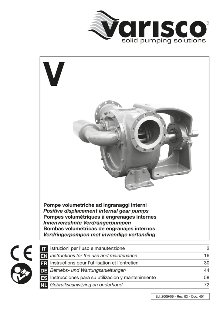 Pompe Volumetriche Ad Ingranaggi Interni Positive Displacement Manualzz