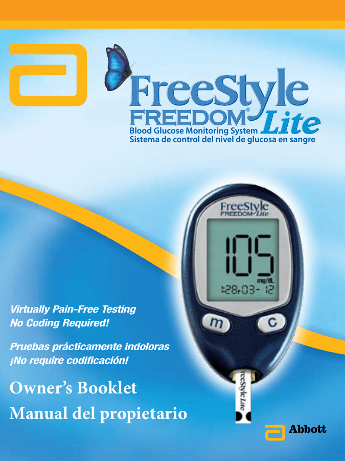 FreeStyle Freedom Lite Blood Glucose Monitoring System Owner`s Manualzz