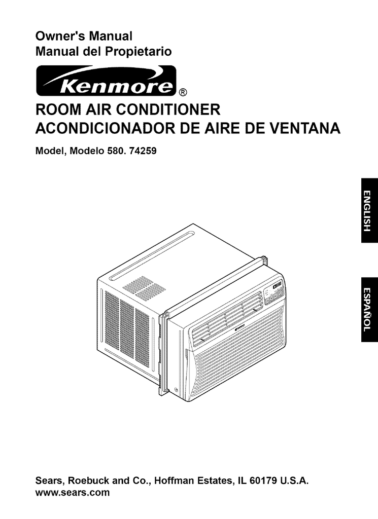 Kenmore 580 Air Conditioner Owner's Manual Manualzz