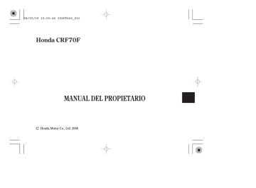 Honda CRF70F 2008 El manual del propietario | Manualzz