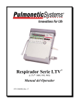 Manual del Operador Respirador Serie LTV 1000, 950, 900