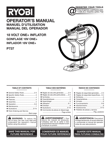 OPERATOR`S MANUAL | Manualzz