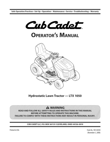 cub cadet ltx 1050 deck belt replacement