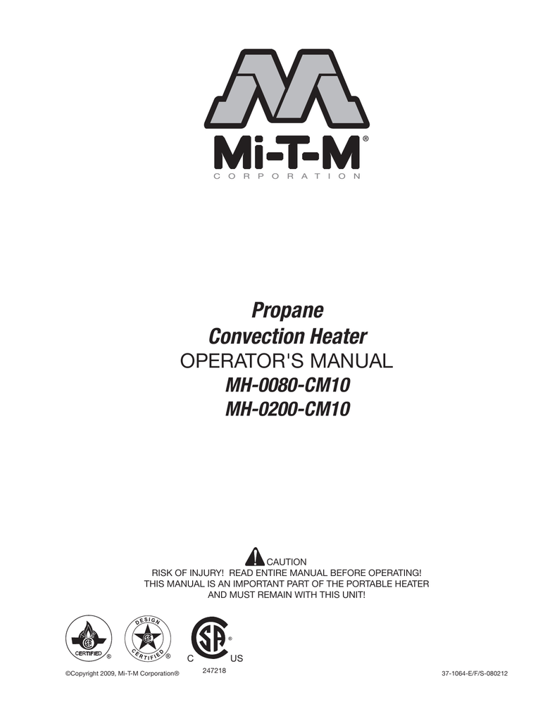 Propane Convection Heater Manualzz