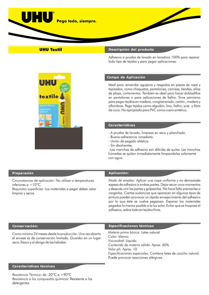 UHU Textil | Manualzz