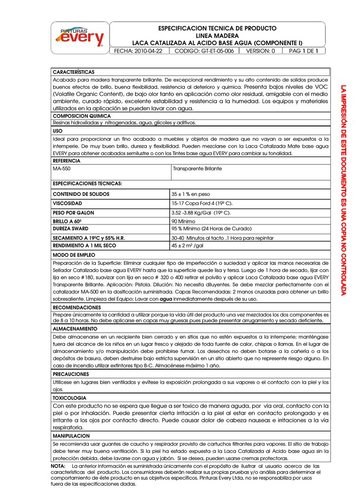 Actualizar 122 Images Ficha De Seguridad De Pintura Esmalte Viaterramx 4452