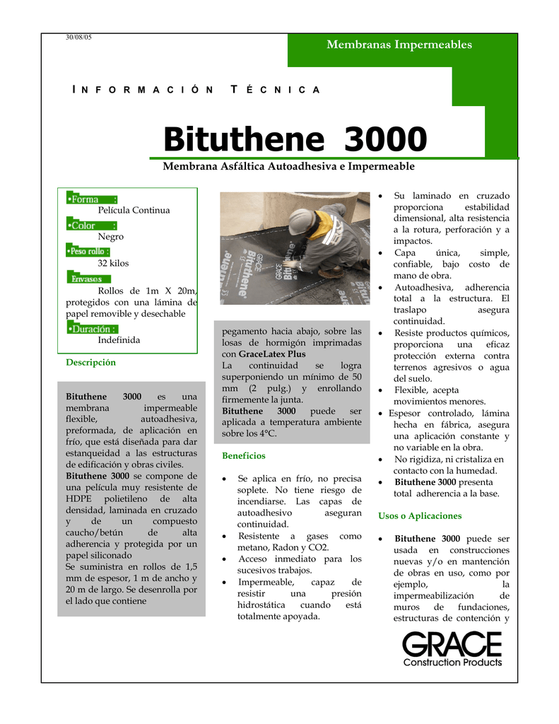 Bituthene Primer Wp-3000 Sds at Lee Porter blog