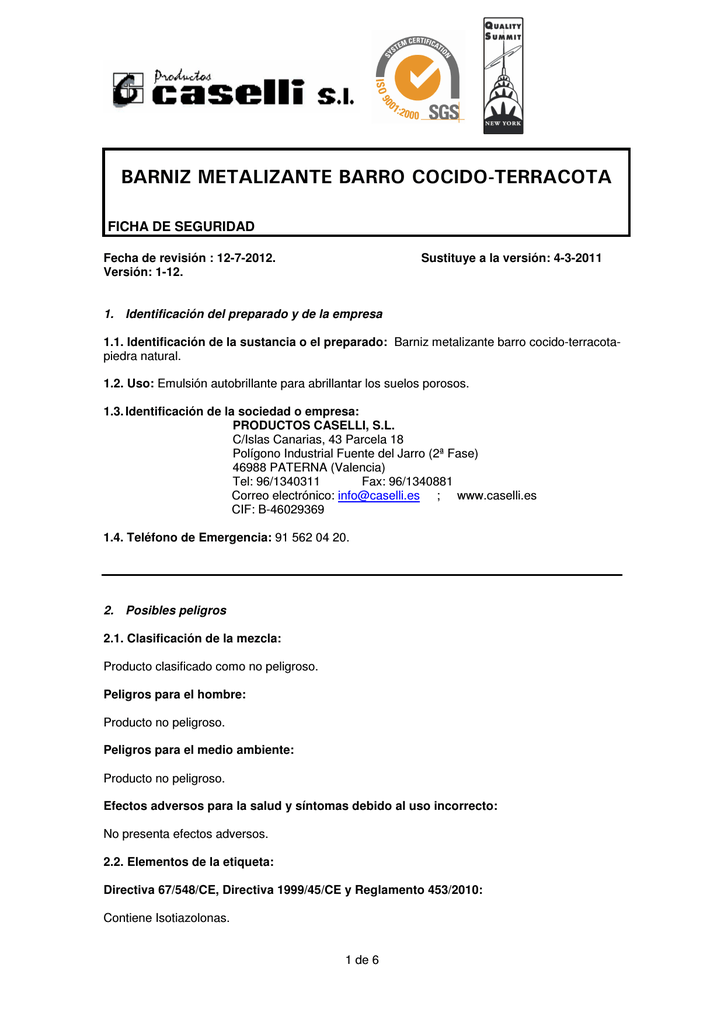 Barniz Metalizante Barro Cocido Terracota Manualzz