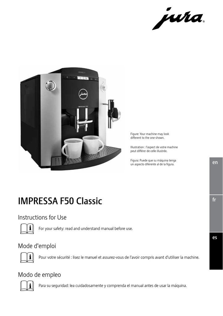 Jura Impressa F50 Platinum Características