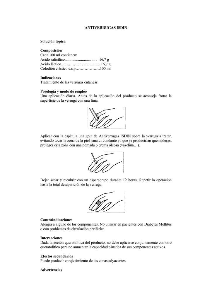 verruga isdin