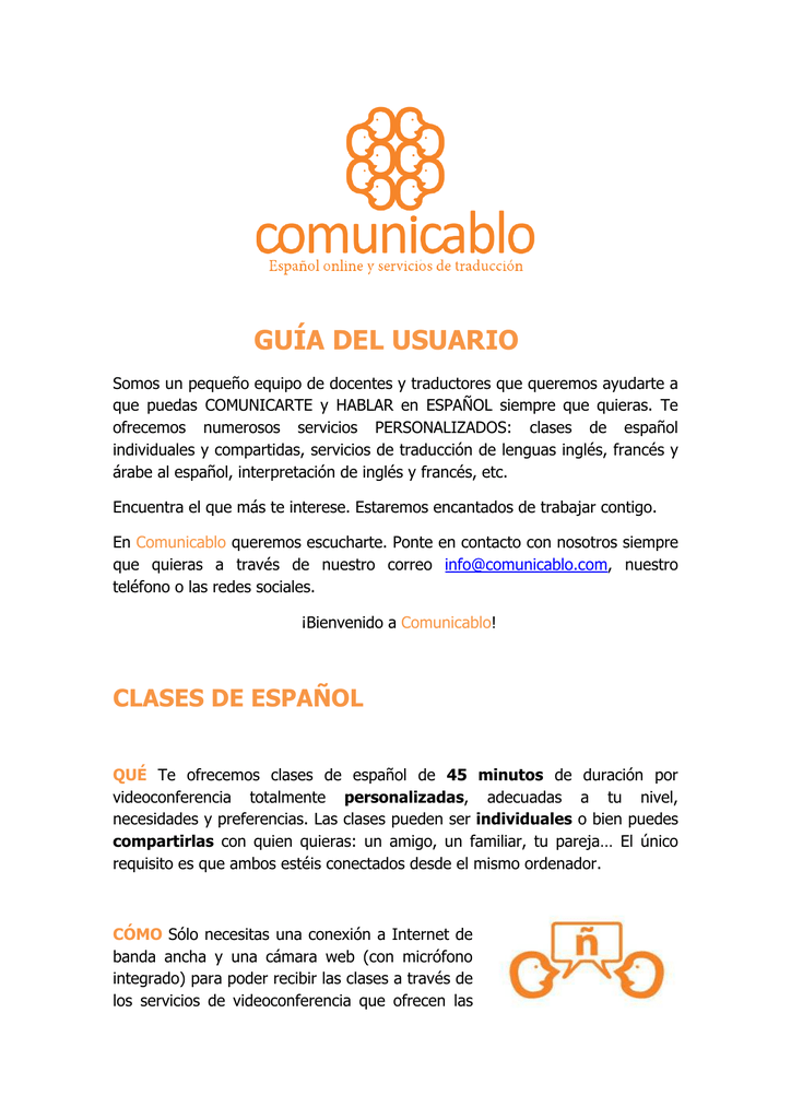 En contacto contigo en frances