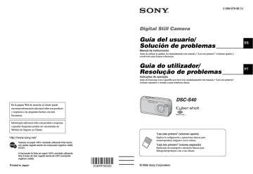 Sony Cyber Shot DSC-S40 Guía del usuario | Manualzz