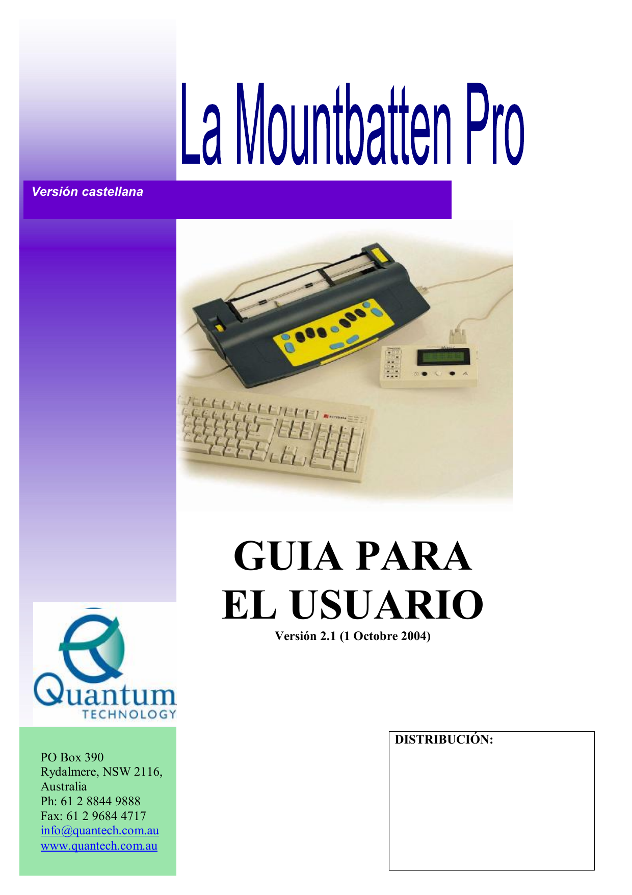 Humanware Mountbatten Guía del usuario Manualzz