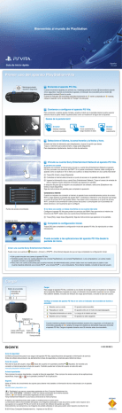 Sony PlayStation Vita PCH-2001 Guía de inicio rápido | Manualzz