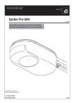 Spider Pro 800 Instructions de montage et r&eacute;glage
