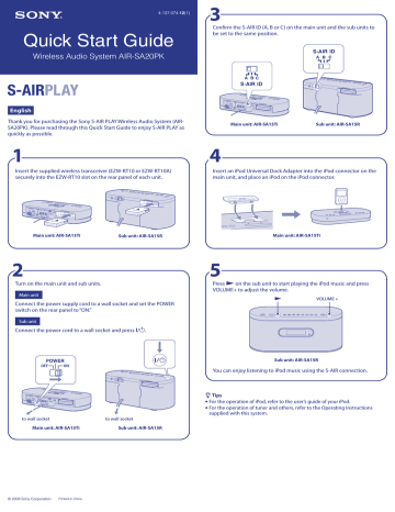 Quick Start Guide | Manualzz