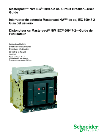 Masterpact™ NW IEC® 60947-2 DC Circuit | Manualzz