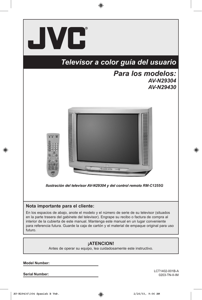 Televisor a color guía del usuario Para los modelos: | Manualzz