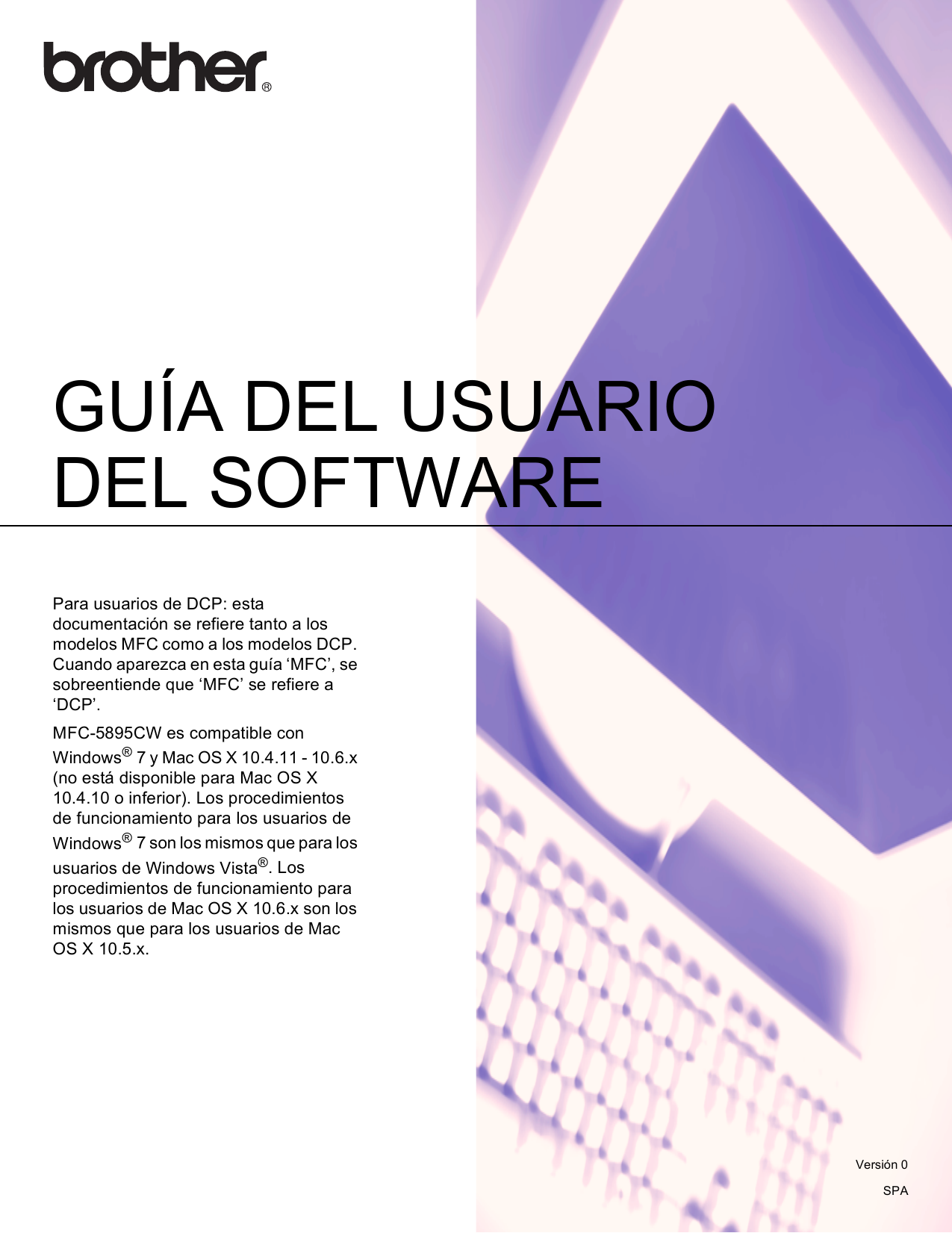 Brother MFC5895CW Inkjet Printer Software User's Guide Manualzz