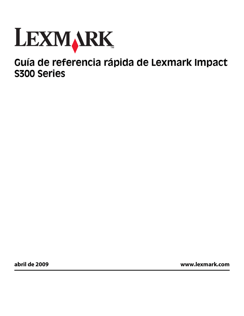 lexmark impact s300 series