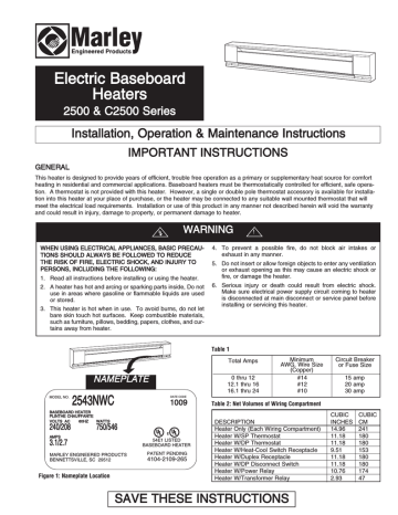 Berko 2546W 2500 Series 5118 BTU Complete Baseboard Unit in White 6-3/4 ...