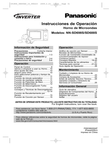 Instrucciones de Operación | Manualzz