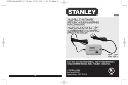 Stanley bc209 1.5 amp battery charger maintainer