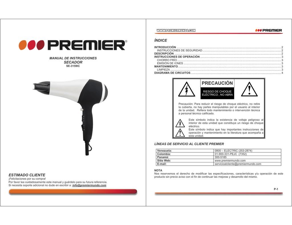 PRECAUCIÓN | Manualzz