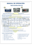 Manual de Operaci&oacute;n Indicadores B2W, B2 METROLOGY