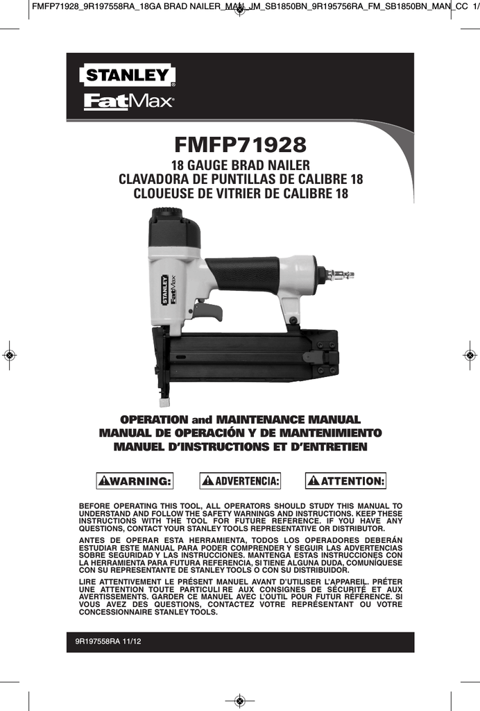 Stanley FatMax FMFP71928 User manual Manualzz