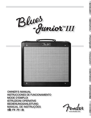 Fender Blues Junior III Owner's Manual | Manualzz