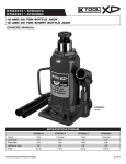 K-Tool International Bottle Jack KTI63213, KTI63214, KTI63221, KTI63224 Owners Manual