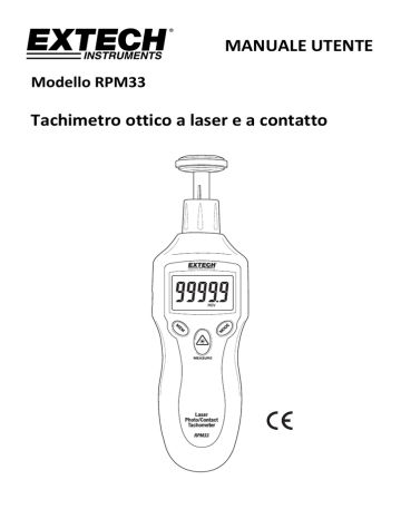 Extech Instruments RPM33 Combination Contact/Laser Photo Tachometer ...