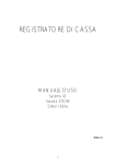 Manuale d&rsquo;uso registratore di cassa Sarema X1, Sweda STORE, Ditron I-DEAL