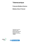 Modbus Slave Protocol XBT N401, XBT N410, XBT R411 Instruction sheet