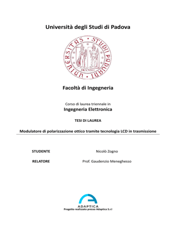 Documento PDF - Università Degli Studi Di Padova | Manualzz