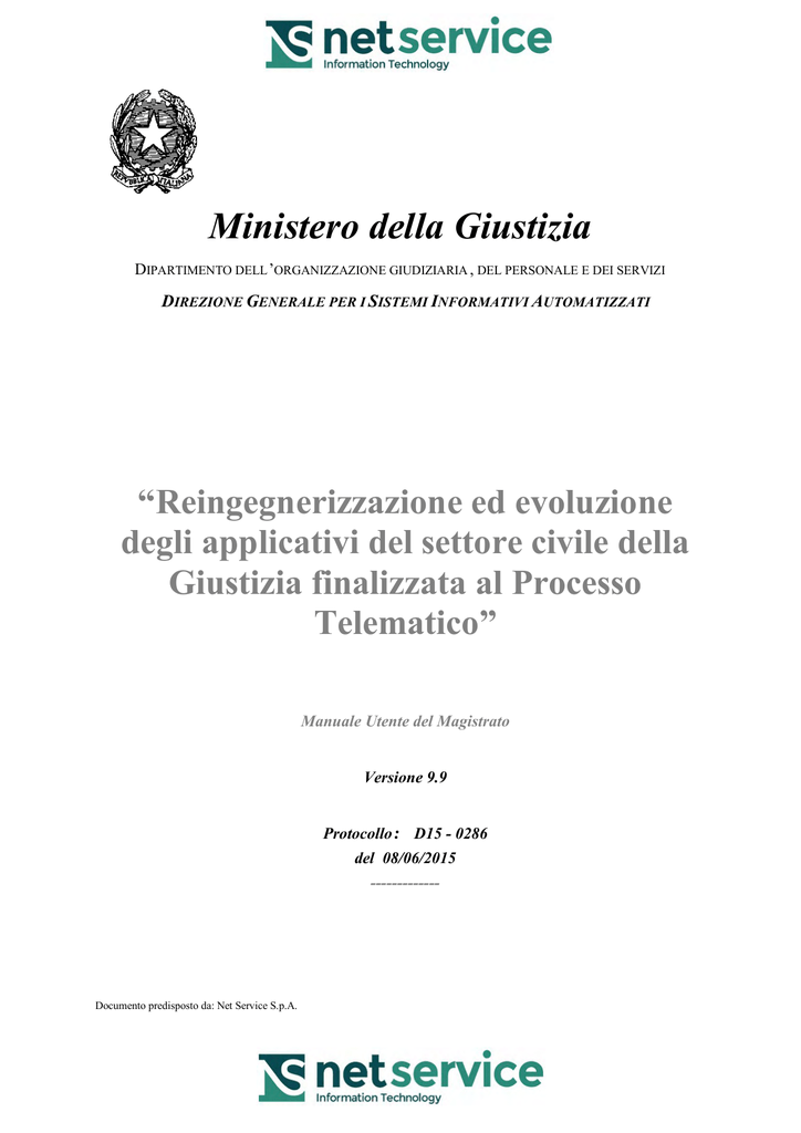 Ministero Della Giustizia Manualzzcom