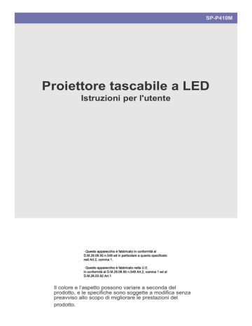 Proiettore tascabile a LED Istruzioni per l`utente | Manualzz