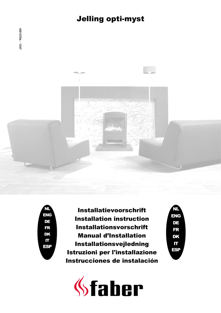 Faber Jelling optimyst Installation instructions Manualzz