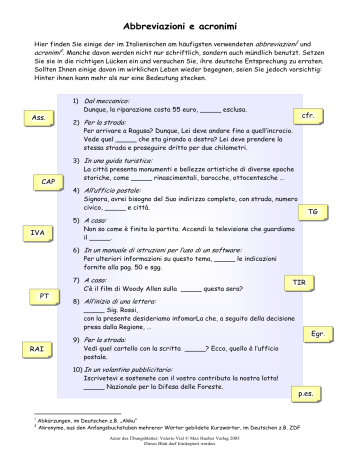 Abbreviazioni E Acronimi Manualzz