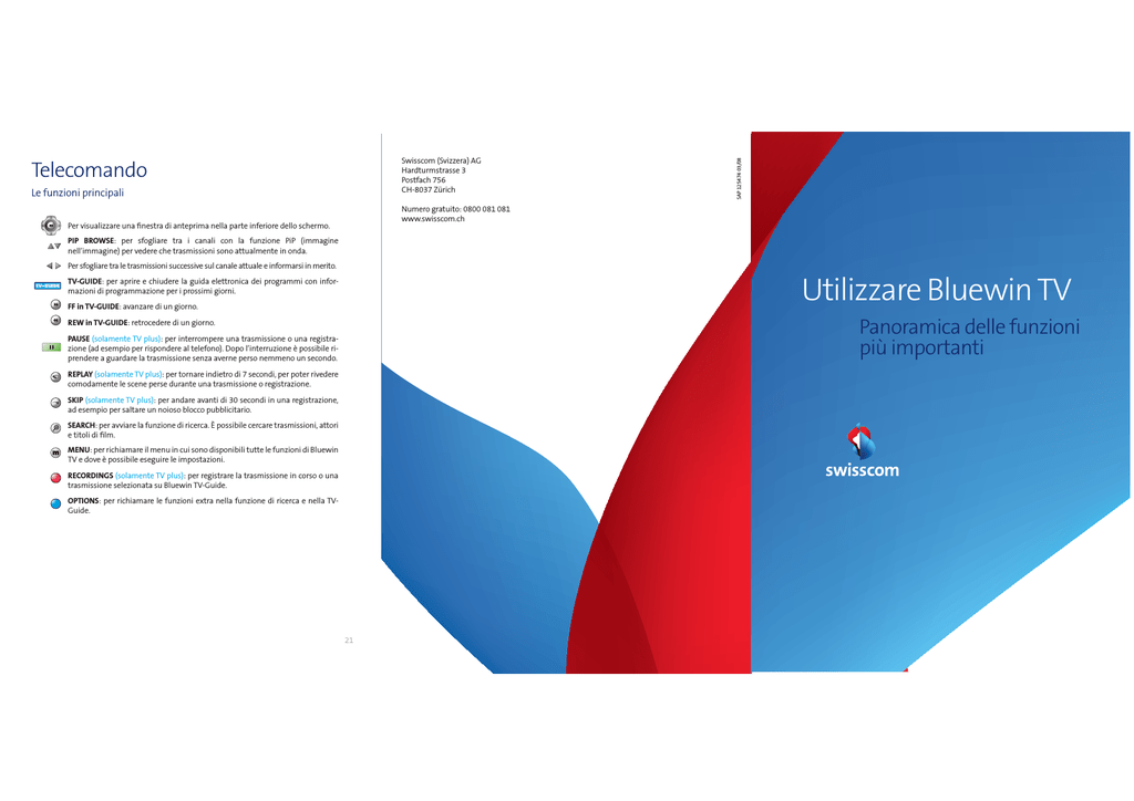 SCARICARE SWISSCOM TV