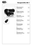 Maneuvering assistant RH1 Operation instructions
