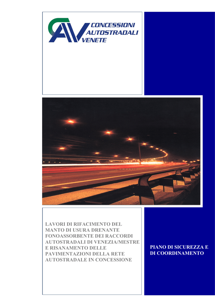 Piano di sicurezza e coordinamento Manualzz Piano di sicurezza e coordinamento Manualzz