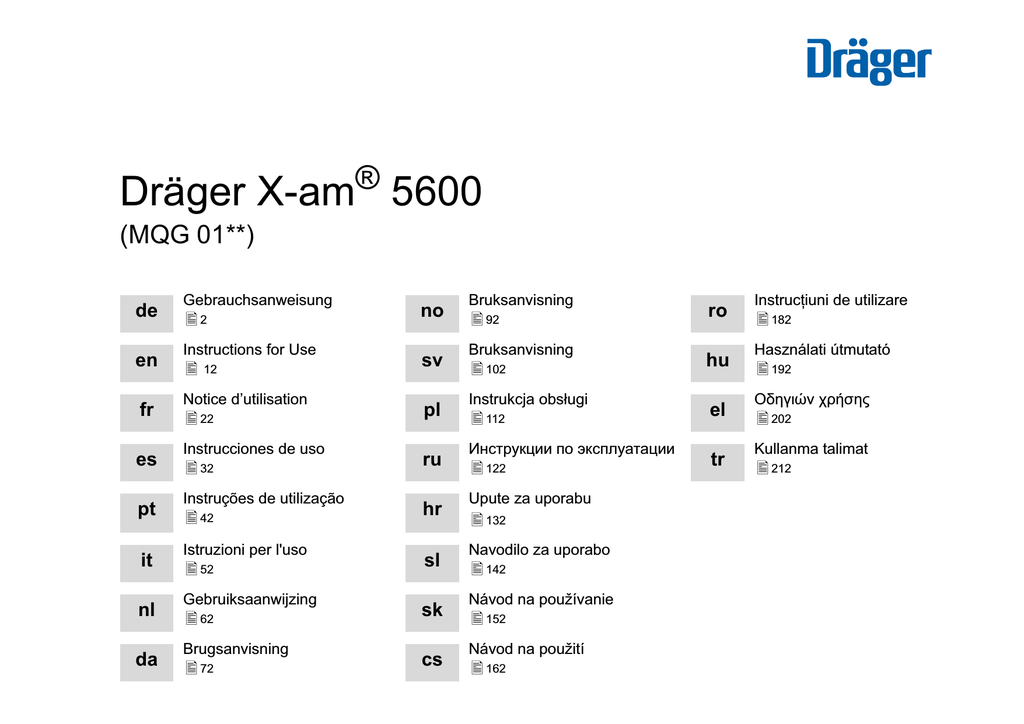 Drager X Am 5600 Keison Products Manualzz