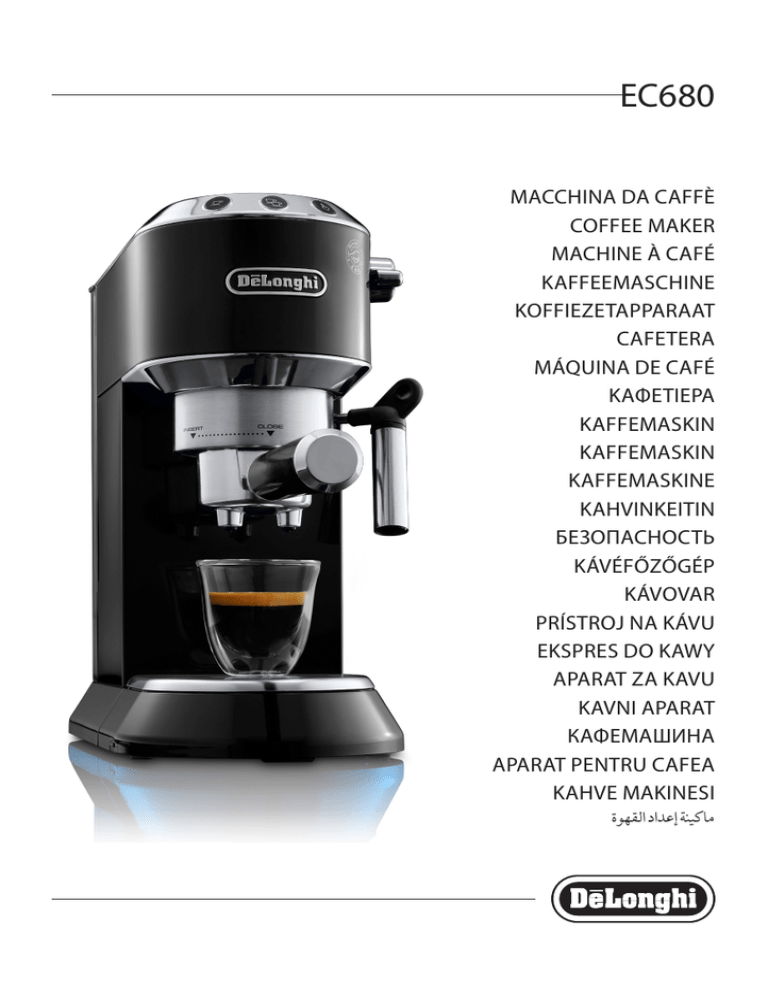 Delonghi Dedica Espresso Machine User Manual