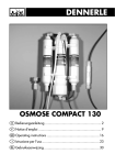 Dennerle Osmosis System Compact 130 Instructions