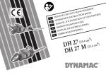 Dynamac DH 27, DH 27 M Hedge Trimmer User Manual