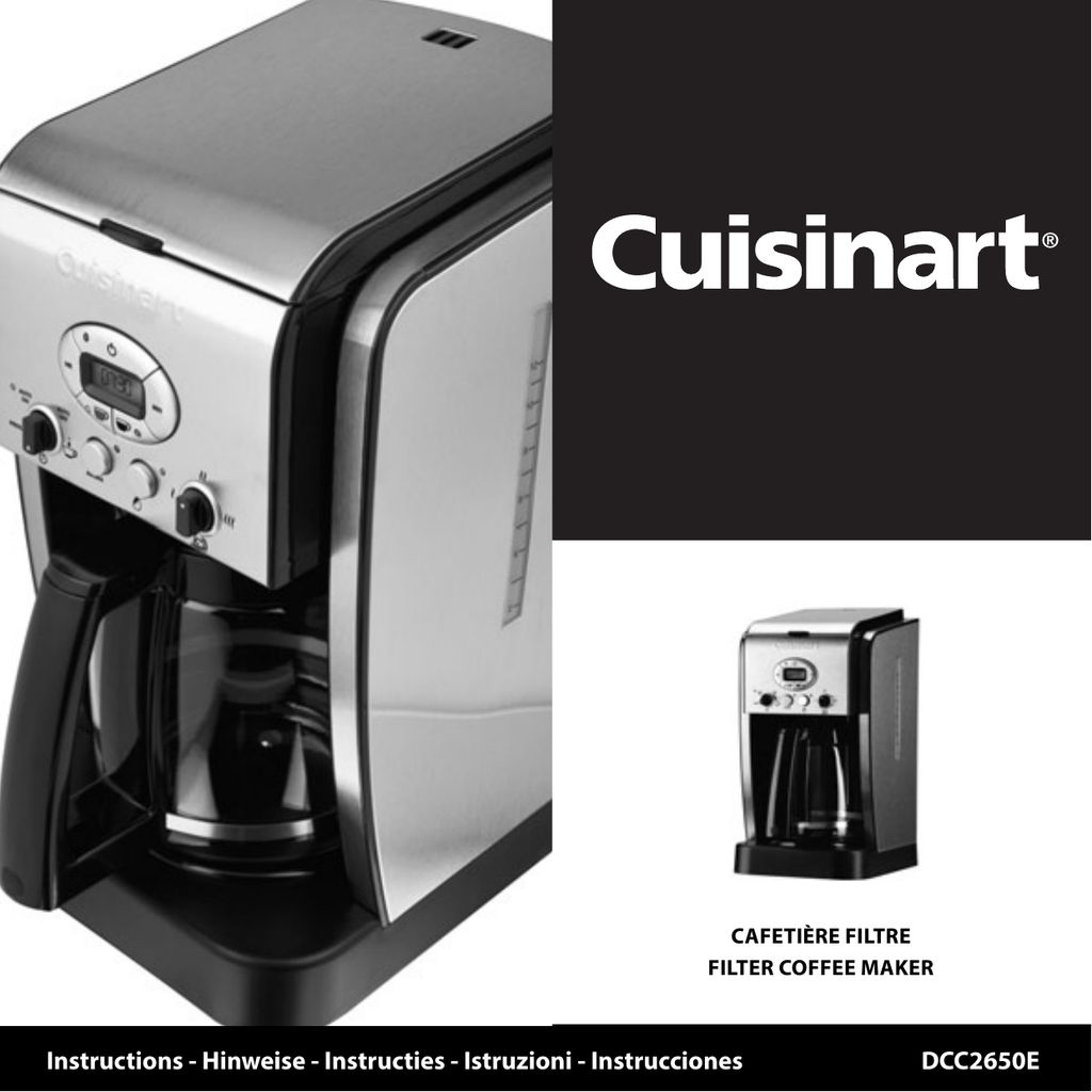 Cuisinart DCC2650E Owner's manual Manualzz