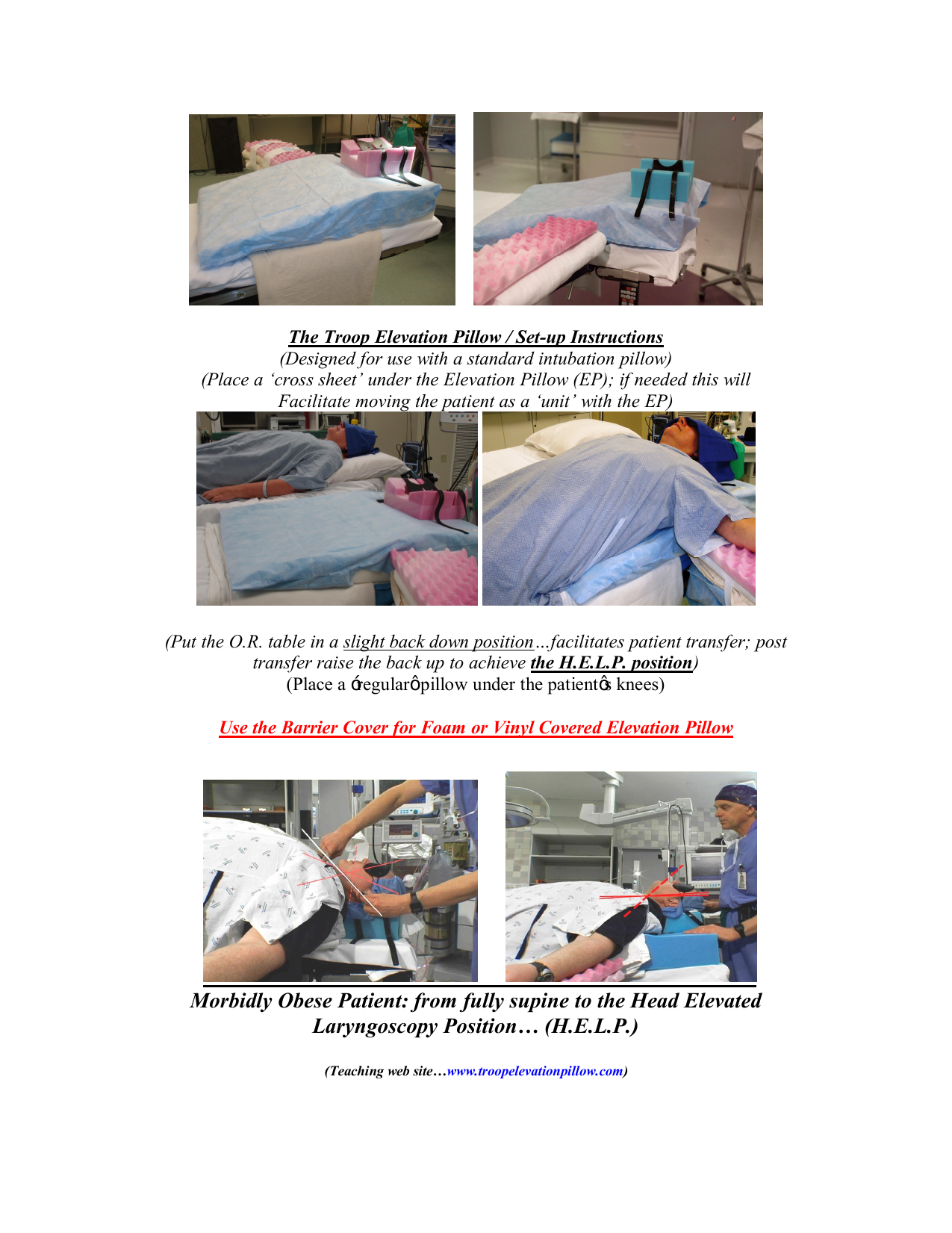 troop elevation pillow